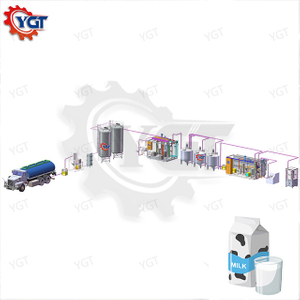 Línea de procesamiento de leche UHT