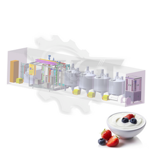 Línea de procesamiento de yogur