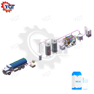 Línea de procesamiento de leche pasteurizada